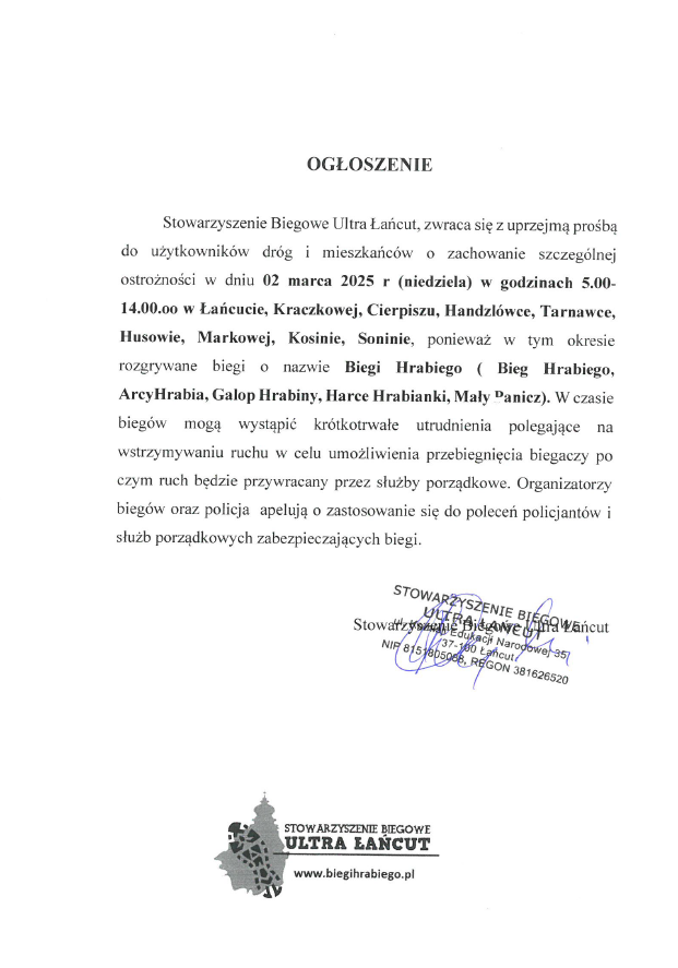 biegi hrabiego