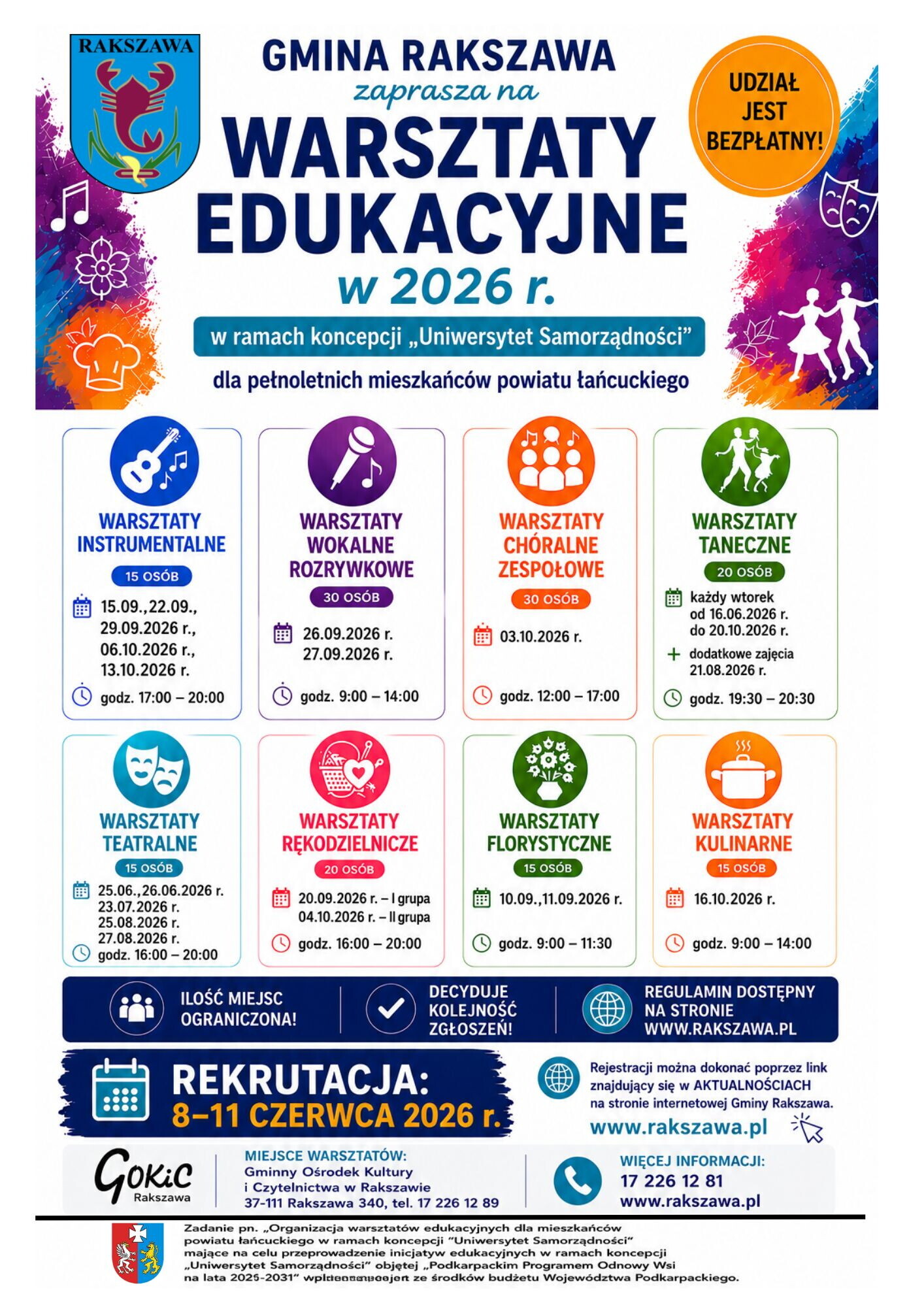 Plakat Uniwerytet samorządności